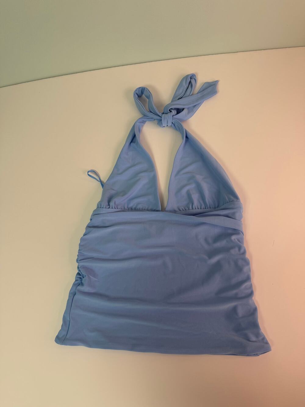 NWT! Aritzia Wilfred Wylder Halter Top - Postcard Blue - Size Small